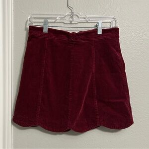 Altar’d State Burgundy Red Skirt Women's Size Medium